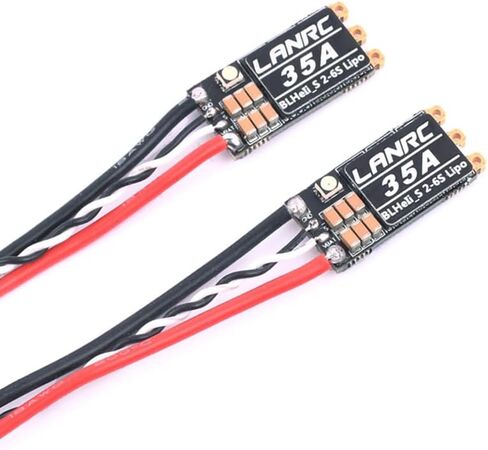 45A ESC 2S-6S Brushless LANRC ESC Lipo BLHeli_S Electronic Speed Controller Support D-Shot 150/300/ 600 for FPV Racing Drone Multicopter Quadcopter 2PCS in Kuwait
