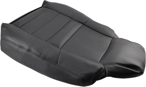 AUTOKAY Perforated Seat Cover for Ford F250 F350 Super Duty Lariat XLT 2004 2005, Black Driver and Passenger Side Bottom and Top Lean Back Leather Seat Cover in Saudi Arabia