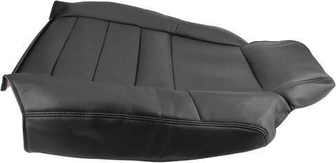 AUTOKAY Perforated Seat Cover for Ford F250 F350 Super Duty Lariat XLT 2004 2005, Black Driver and Passenger Side Bottom and Top Lean Back Leather Seat Cover in Saudi Arabia
