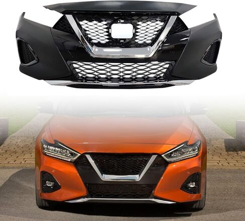 Front Bumper Set Without Fog Light Sensor Hole Compatible With 2019-2023 Nissan Maxima in Saudi Arabia