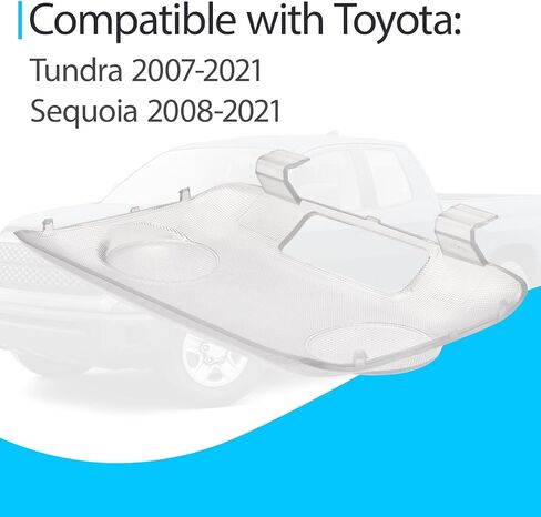 Reading Dome Assembly Light Cover Compatible with Toyota Sequoia 2008-2021 and Tundra 2007-2021 Replace 81240-0C060 in Saudi Arabia