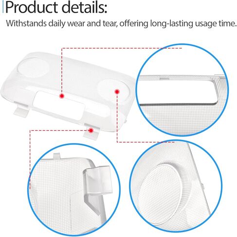 Reading Dome Assembly Light Cover Compatible with Toyota Sequoia 2008-2021 and Tundra 2007-2021 Replace 81240-0C060 in Saudi Arabia