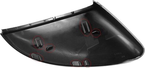 Compatible with 2013-2021 Volkswagen Golf Mirror Cover, Left Driver Side Mirror Cap Replacement for MK7 MK7.5 GTI Alltrack SportWagen Replace for‎ 5G0857537E,5G0857538E, Glossy Black in Kuwait