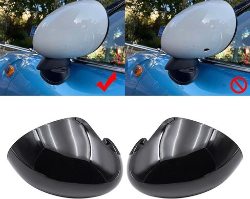Gloss Black Door Wing Mirror Cover Cap Casing Fits For Mini 2014-2019 F55 F56 F57 F60 LHD in Saudi Arabia