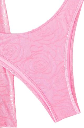 WDIRARA Women's 3 Piece Floral Print Swimwear Halter Neck Triangle Tie Back Bikini Set with Skirt Beach Wear in Saudi Arabia