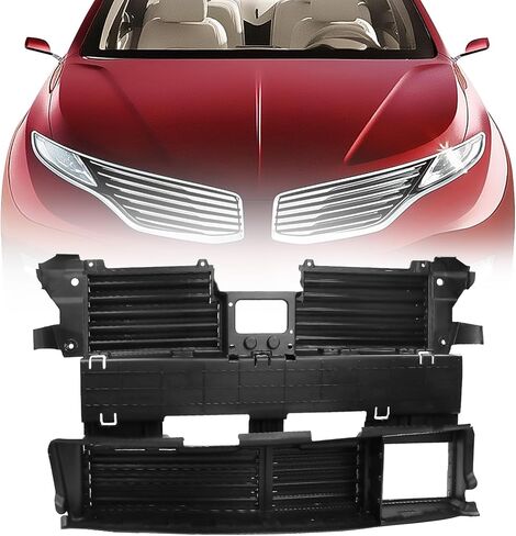 Radiator Shutter with Actuator Motor Compatible with Lincoln MKZ 2013-2014, Replaces OE Number 601-338, 601338, DP5Z8475B, DP5Z-8475-B in Saudi Arabia