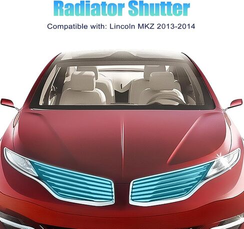 Radiator Shutter with Actuator Motor Compatible with Lincoln MKZ 2013-2014, Replaces OE Number 601-338, 601338, DP5Z8475B, DP5Z-8475-B in Saudi Arabia
