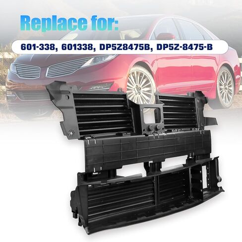 Radiator Shutter with Actuator Motor Compatible with Lincoln MKZ 2013-2014, Replaces OE Number 601-338, 601338, DP5Z8475B, DP5Z-8475-B in Saudi Arabia