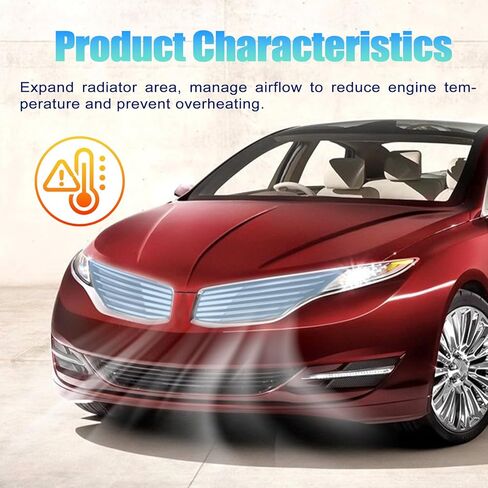 Radiator Shutter with Actuator Motor Compatible with Lincoln MKZ 2013-2014, Replaces OE Number 601-338, 601338, DP5Z8475B, DP5Z-8475-B in Saudi Arabia