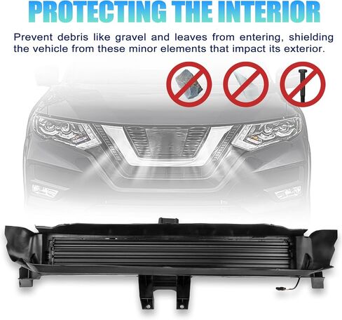 Radiator Shutter with Actuator Motor Compatible with Nissan Rogue 2016-2019, Replaces OE Number 601-356, 214214BC0A, 214216FR0A in Saudi Arabia