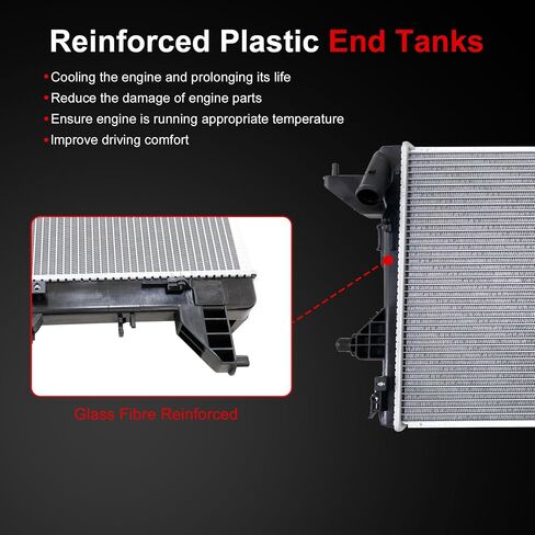 GXARTS Engine Coolant Cooling Radiator 25310AA000 Compatible With Hyundai Elantra 2.0L 2021 2022 2023 in Saudi Arabia