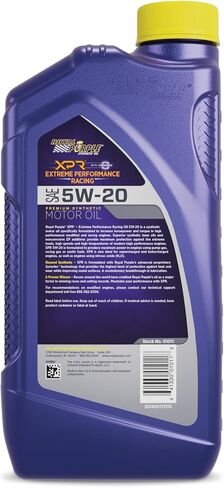 Royal Purple (06011-6PK XPR SAE 5W-20 Synthetic Racing Motor Oil - 1 Quart, (Case of 6) in Saudi Arabia