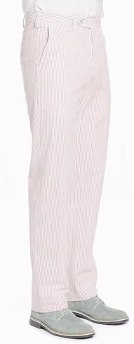 Mens Casual Summer Seersucker Slim Fit Pants Suit Separate Beach Trousers in Saudi Arabia