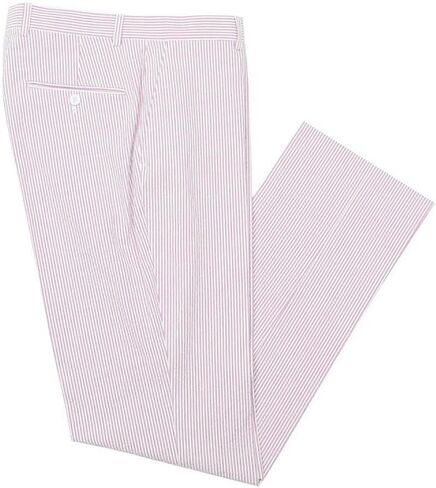 Mens Casual Summer Seersucker Slim Fit Pants Suit Separate Beach Trousers in Saudi Arabia