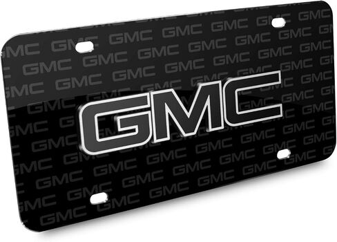 بالنسبة إلى GMC Black Inlay 3D Logo On Logo Pattern Plate Black Aluminium Plate in Saudi Arabia