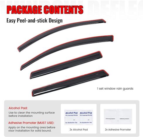 Ikon Motorsports in Channel Window Vensors متوافقة مع Journey 2009-2020 Dodge ، و Smoke Smoke/Litted Rain ، وينفرفون الرياح الجانبية 4pcs in Saudi Arabia