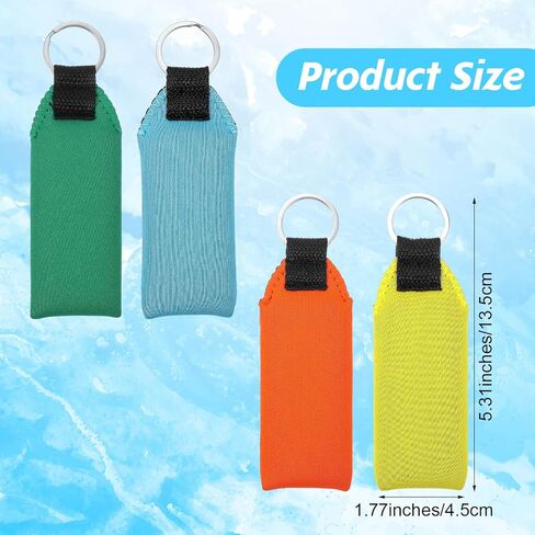 Teaaha 4Pcs Floating Boat Keychain Set, Floating Key Chain for Boating Waterproof Floatable Foam Keychain Waterproof Neoprene Foam Keychains for Boating, Fishing, Kayaking, Water Sports in Saudi Arabia