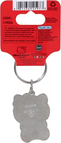Plasticolor 004597R01 Hello Kitty Glitter Bow and Flowers Enamel Metal Key Chain in Saudi Arabia