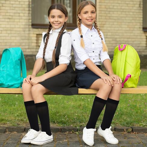 الركبة السوداء عالية الجورب 6 أزواج حريري غامضة الجوارب جوارب النساء الفتيات مسدود جوارب بنطلون أسود للنساء الحجم 5-11 الراحة الموحد in Kuwait