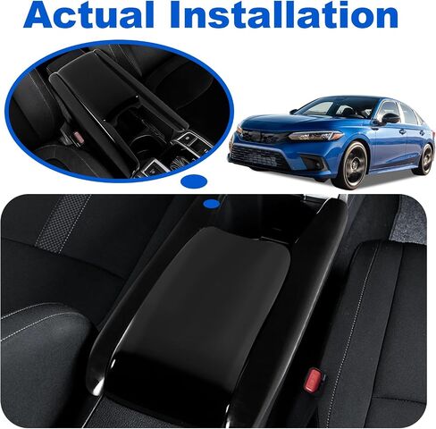Center Armrest Console Cover لـ Honda Civic 2012 2013 2014 2015 Civic Armrest Lips Cover Cover Accessories (1215 Civic) in Kuwait