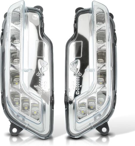 AUTOKAY LED DRL Fog Lights Driving Lamps Fits for Mercedes Benz E350 E550 E26 AMG 2010-2016 in Saudi Arabia