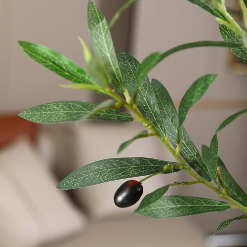 8FT Artificial Ficus Tree, Indoor Faux Ficus Plant with Realistic Leaves & Natural Wood Trunk, 8ft Tall, Green, All Seasons, Perfect for Living Room Home Decor in Kuwait