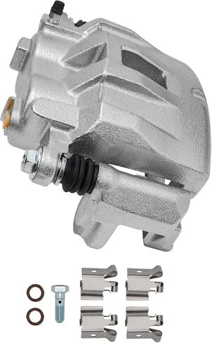Detroit Axle - Front 2PC الفرامل الفرجار لـ 99-04 Jeep Grand Cherokee ، 2 قرص الفرامل الفرجار 1999 2000 2001 2002 2003 2004 استبدال in Saudi Arabia