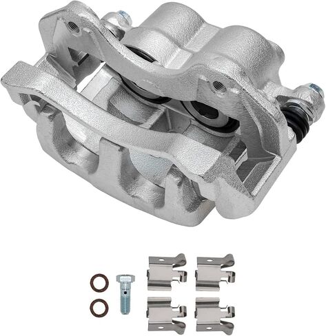 Detroit Axle - Front 2PC الفرامل الفرجار لـ 99-04 Jeep Grand Cherokee ، 2 قرص الفرامل الفرجار 1999 2000 2001 2002 2003 2004 استبدال in Saudi Arabia