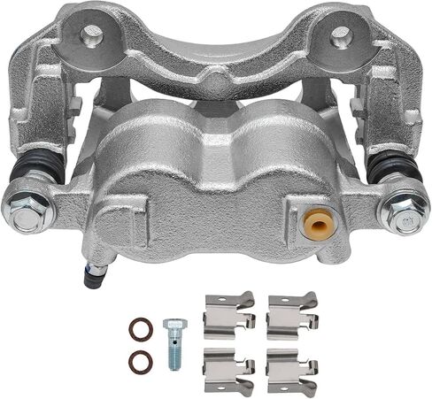 Detroit Axle - Front 2PC الفرامل الفرجار لـ 99-04 Jeep Grand Cherokee ، 2 قرص الفرامل الفرجار 1999 2000 2001 2002 2003 2004 استبدال in Saudi Arabia