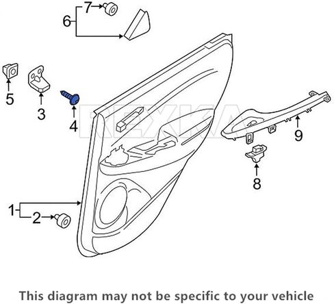Rexka 30pcs Door Trim Panel Plash Shield Bezel Tapping Screw متوافق مع Hyundai 12492-05163 Accent Elantra Genesis Sonata in Saudi Arabia