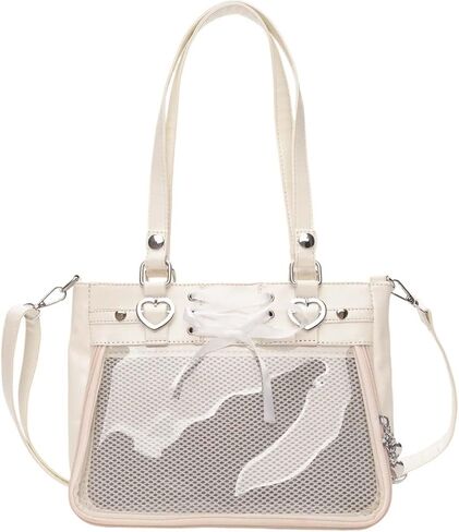 Versatile Large Capacity Women's Shoulder Bag Anime Silk Ribbon Pin Display Bag in Saudi Arabia