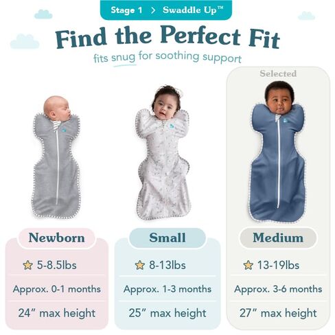Love to Dream Organic Swaddle, Baby Sleep Sack, Swaddle Up Self-Soothing Swaddles for Newborns, Get Longer Sleep, Snug Fit Helps Calm Startle Reflex, 1.0 Tog Sleep Sack, 8-13lbs, Mint in Kuwait