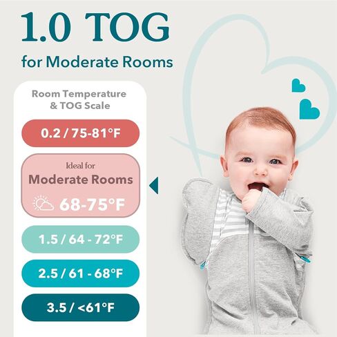 Love to Dream Organic Swaddle, Baby Sleep Sack, Swaddle Up Self-Soothing Swaddles for Newborns, Get Longer Sleep, Snug Fit Helps Calm Startle Reflex, 1.0 Tog Sleep Sack, 8-13lbs, Mint in Kuwait