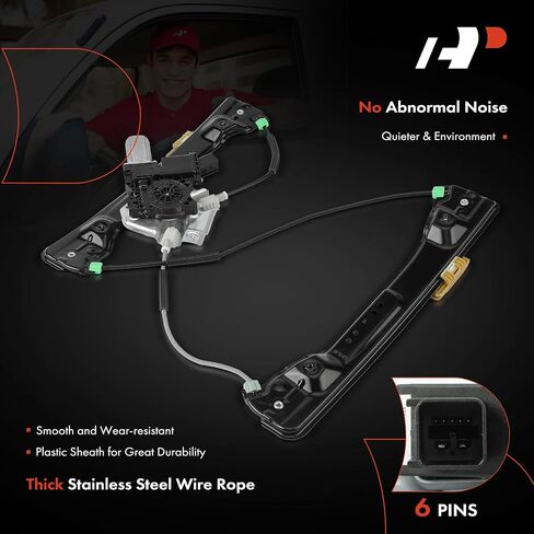 A-Premium Electric Power Window Regulator with Motor Compatible with Buick Lacrosse 2010-2016 Front Driver Side in Saudi Arabia