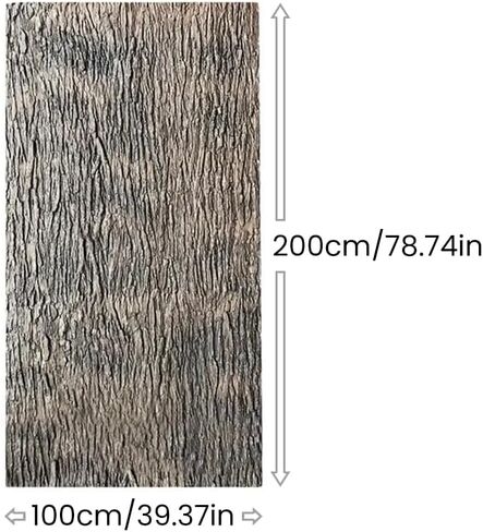 Artificial Tree Bark Multiple Sizes Silicone Fake Bark for Pillars Pipes Poles Wrapping Simulation Decoration Indoor Outdoor Tree Trunk Wall & Fake Christmas Tree (78.74inch x 39.37inch) in Saudi Arabia