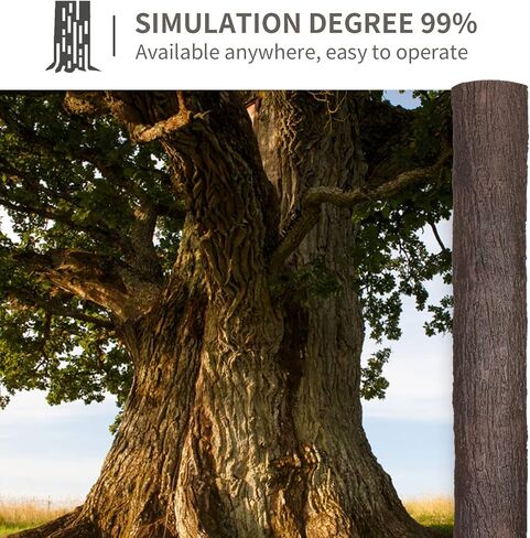 Artificial Tree Bark Multiple Sizes Silicone Fake Bark for Pillars Pipes Poles Wrapping Simulation Decoration Indoor Outdoor Tree Trunk Wall & Fake Christmas Tree (78.74inch x 39.37inch) in Saudi Arabia