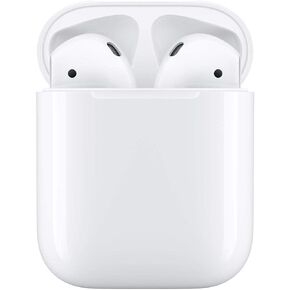 سماعات أذن لاسلكية Apple AirPods (الجيل الثاني) + حقيبة شحن Lightning + كابل Lightning إلى USB + ضمان محدود لمدة عام in Kuwait
