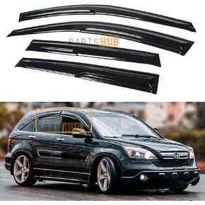 يناسب 2007-2011 Honda CR-V CRV JDM Wavy Mugen Style Windows Windows Agnards Diplectors in Kuwait
