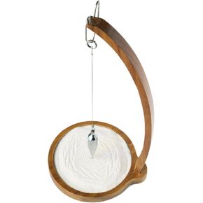 Kihomi Wooden Sand Pendulum | Magical Desktop Pendulum for Office and Home Decoration | Relaxing and Healing Creative Pendulum with Wood Level Gravity Science and Ornament Birthday Gift (Nature) in Kuwait