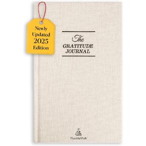 Gratitude Journal for Women & Men 2025 with Inspiring Quotes and Mindful Prompts for Affirmation, Reflection & Wellness - Daily Happiness Journal - Premium Linen Cover (Natural Beige) in Saudi Arabia