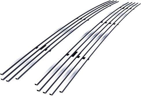 APS Premium Stafless Steel Chrome مصقول 8x6 Billet Grille Grille Insert متوافق مع Ford Bronco Sport 2021 2022 2024 2025 Main N19-S16256F in Saudi Arabia