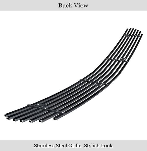 APS Compatible with Pontiac GTO 2004-2006 Lower Bumper Black Billet Front Grill Grille Insert S18-H70856P in Saudi Arabia