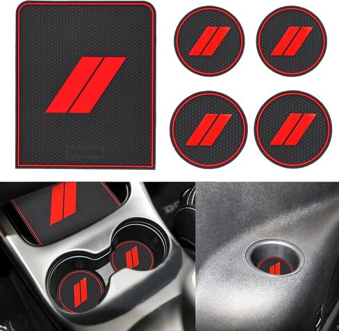 for Dodge Journey Accessories 2011-2017 2022 2021 2020 2019 2018 Center Console Liner Mat Cup Holder Insert Coasters Pads Door Slot Liners Non-Slip Anti Dust Interior 23Pcs Set (Black Trim) in Saudi Arabia