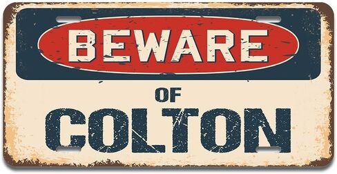 SignMission Beware of Coyote Aluminum License Plate | License Plate 12" X 6" Fits Any Car, Truck, SUV, RV, or Trailer | Made in The USA in Saudi Arabia