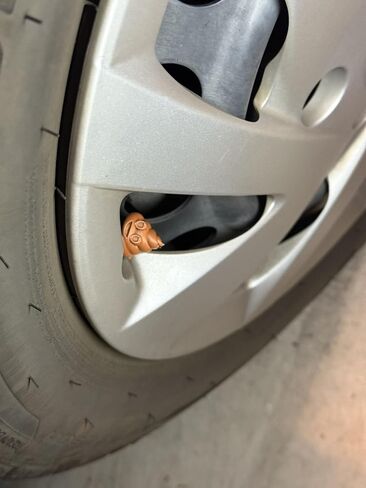 Tire Valve Stem Caps Cover - Pack of 4. Funny Prank Air Valve Cap Cover dust, Water Proof Universal Fit (Poop 4 pcs) in Saudi Arabia