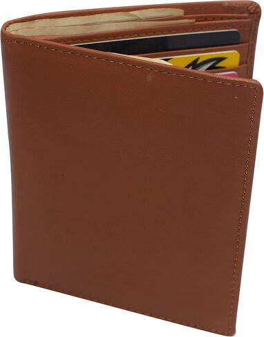 Marshal Extra Capicity RFID حظر Bifold Hipster Crex Card Wallet Premium Leather (Black) in Saudi Arabia