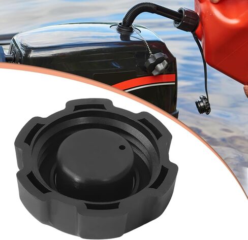 Manual Vent Gas Cap Compatible with Old Style Portable Boat Gas Tank 621501-10 Gas Tank Cap, Black in Saudi Arabia