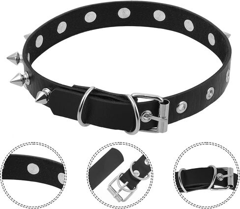 3 Pieces Leather Choker Collar and Bracelets Combo Punk Rock Gothic Jewelry Set, Punk Accessories, Emo Costume Accessories for 80s and 90s Vintage Women Men in Saudi Arabia