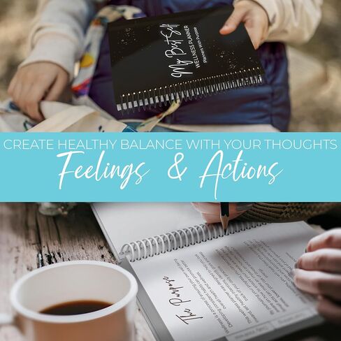 Wellness Journal – Daily Self Care Lifestyle Planner to Support Physical, Mental, & Emotional Health – Guided Prompts Self Love Diary to Practice Gratitude, Reflection, and Goals in Kuwait