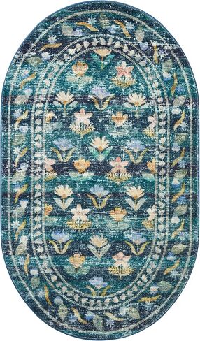 Loloi Rifle Paper Co. Courtyard Collection Cou-05 Emerald 2'-6 "x 7'-6" Runner Rug feat. Cloudpile in Saudi Arabia
